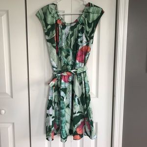 LC Lauren Conrad Pleat Neck Dress